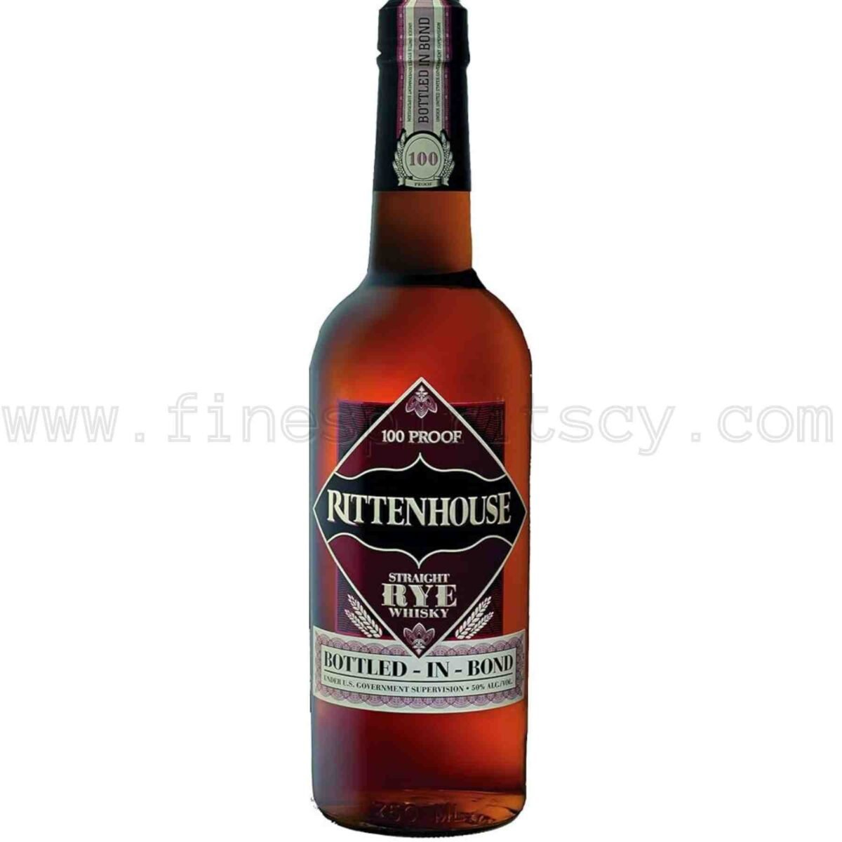 Rittenhouse Straight Rye Whiskey Bottled In Bond 750ml 75cl 0.75L