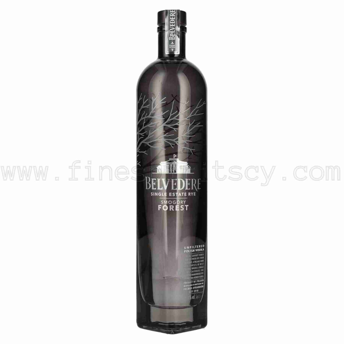 Belvedere Smogory Forest Single Estate Rye Poland 1000ml 100cl 1l liter litre