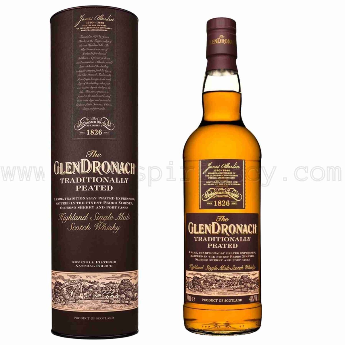 Glendronach Traditionally Peated PX Sherry Port 700ml 70cl 0.7L