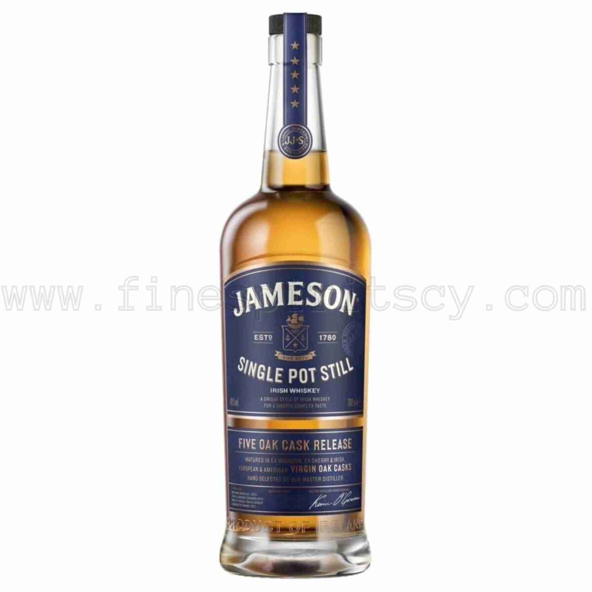 Jameson Single Pot Still Five Oak Cask Release Irish Whiskey 700ml 70cl 0.7L