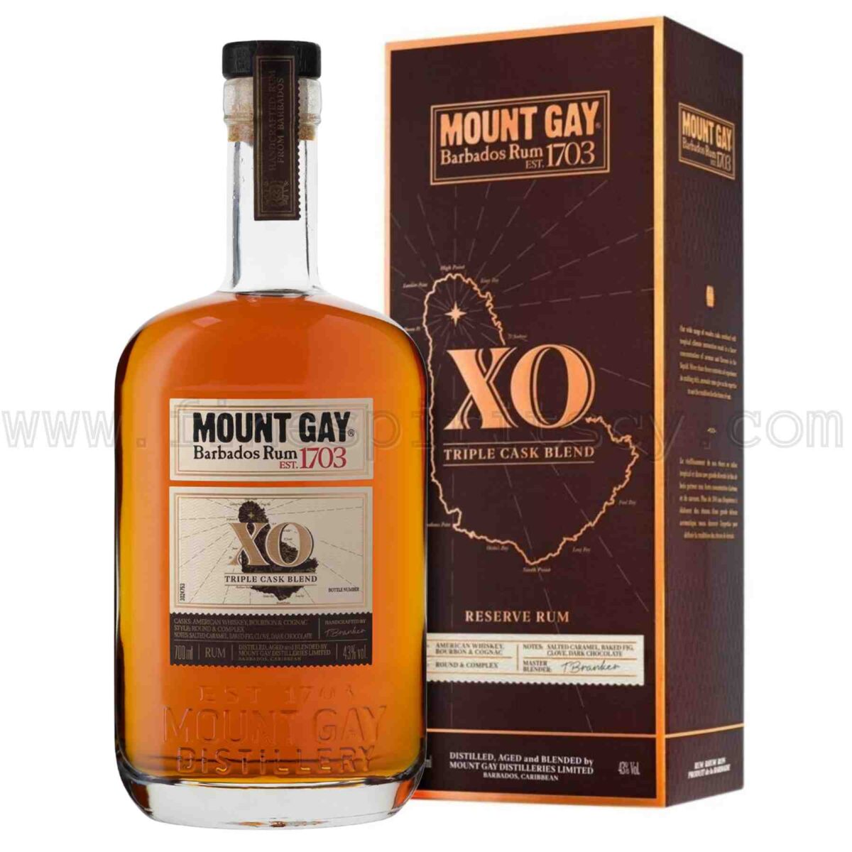 Mount Gay XO Triple Cask Blend 700ml 70cl 0.7L Barbados