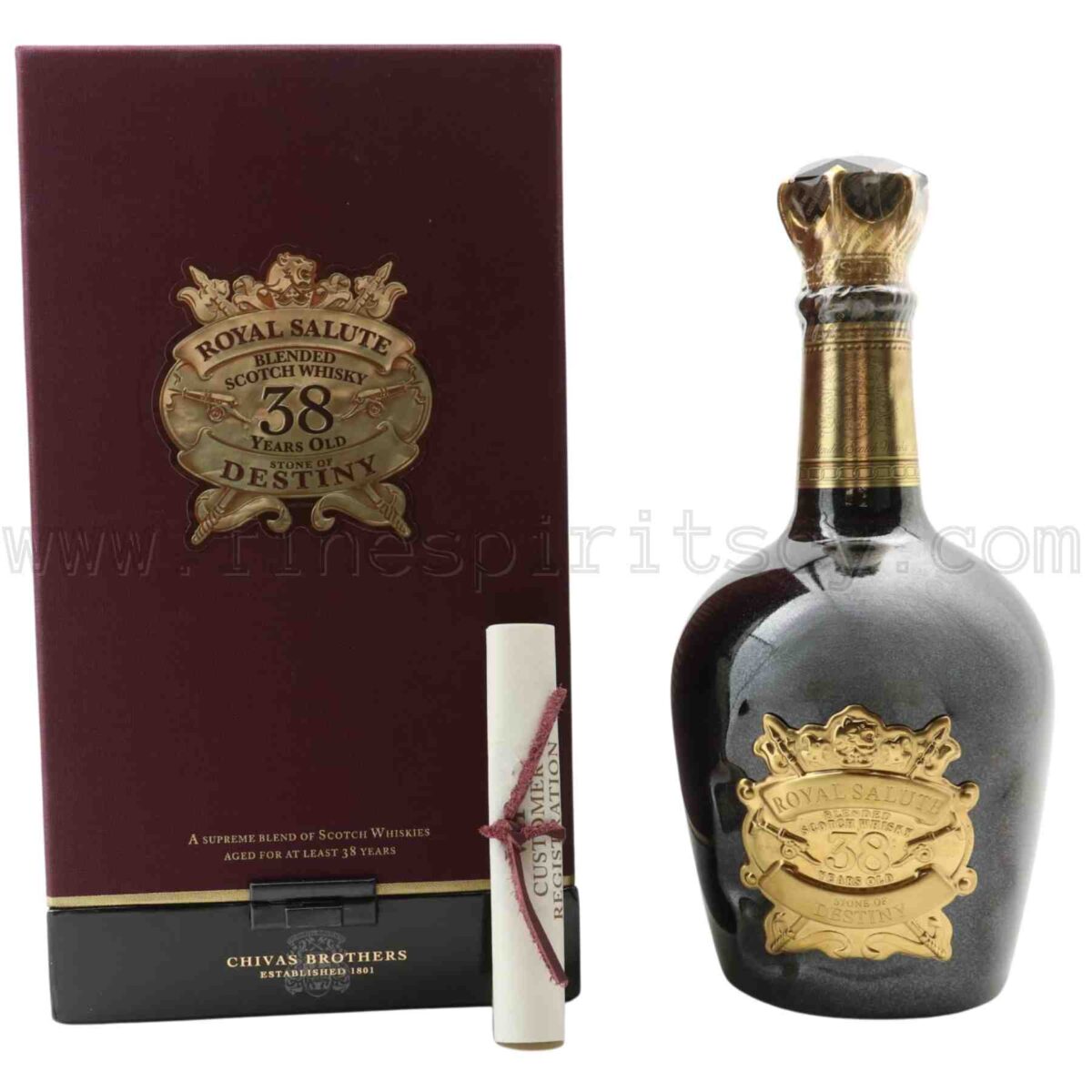 Royal Salute 38 Year Old Stone Of Destiny 500ml 50cl 0.5L half litre liter