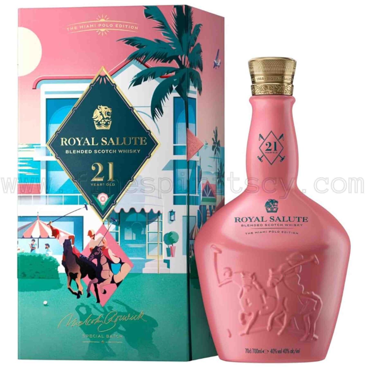 Royal Salute 21 Year Old The Miami Polo Edition Collection 700ml 70cl 0.7L Chivas Regal Brothers