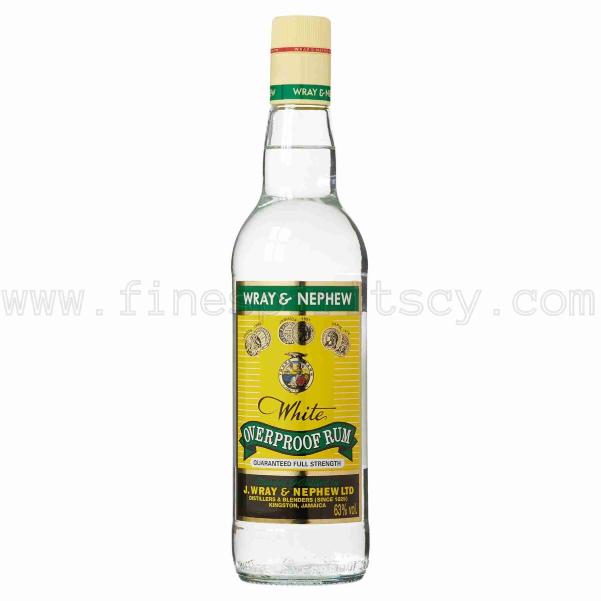 Wray & Nephew White Overproof Rum 63% 126 Proof ABV 1000ml 100cl 1l liter litre