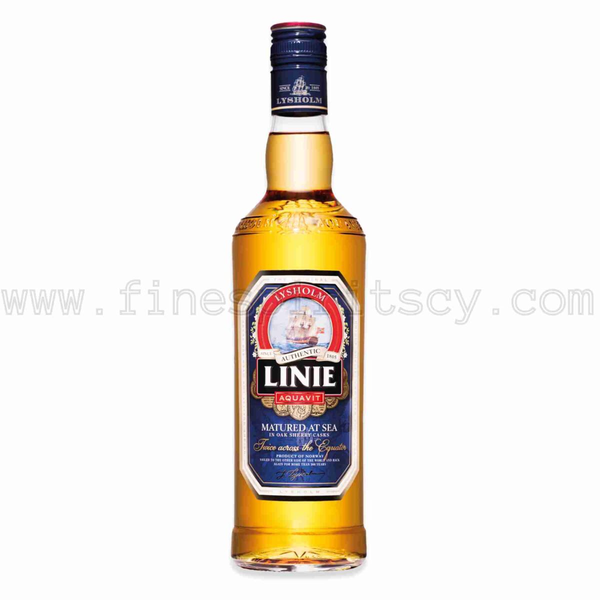 Linie Original Akvavit Aquavit Sherry Cask Matured 1000ml 100cl 1l liter litre