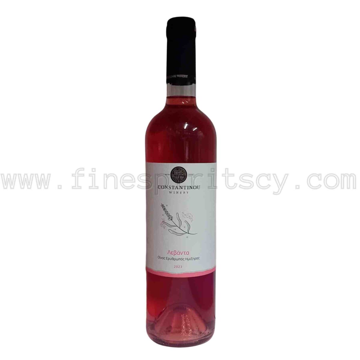 Constantinou Winery Levanda Medium Dry Rose Wine 750ml 75cl 0.75L Cyprus