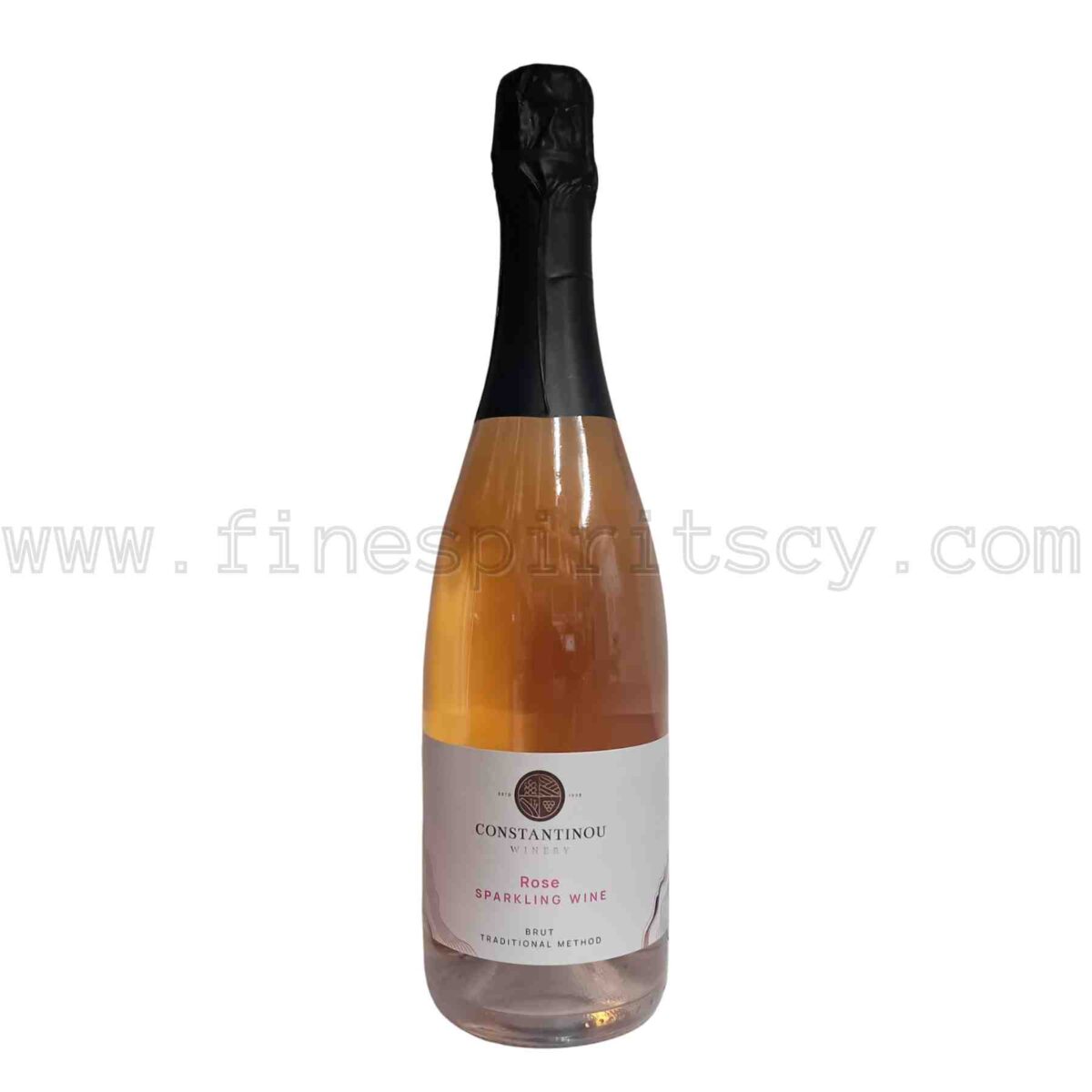 Constantinou Winery Rose Sparkling Wine 750ml 75cl 0.75L Cyprus Champagne Method