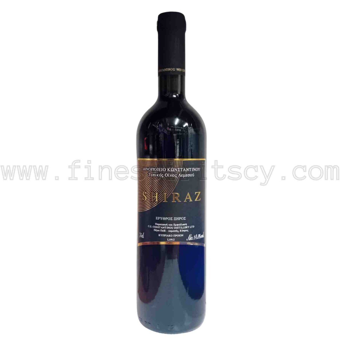 Constantinou Winery Shiraz Red Dry Wine 750ml 75cl 0.75L Cyprus