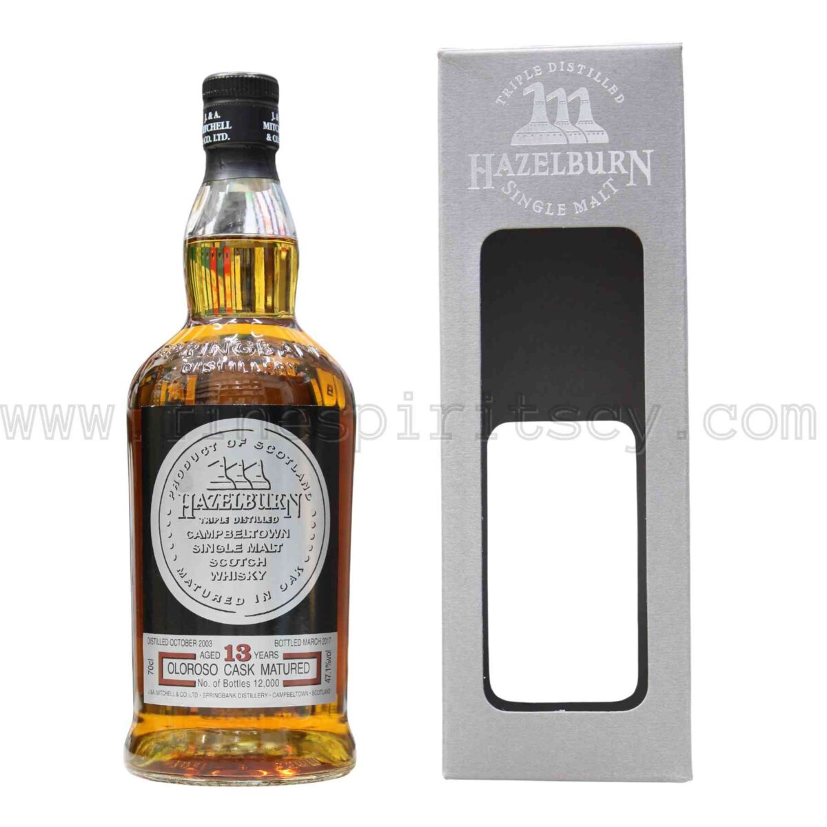 Springbank Hazelburn 13 Year Old Sherry Wood 2017 Release 700ml 70cl 0.7L 47.1%