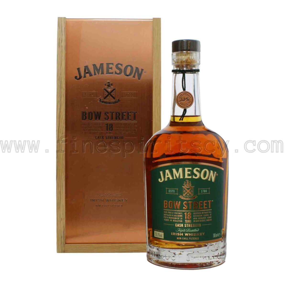 Jameson Bow Street 18 Year Old Cask Strength Blended Irish 700ml 70cl 0.7L