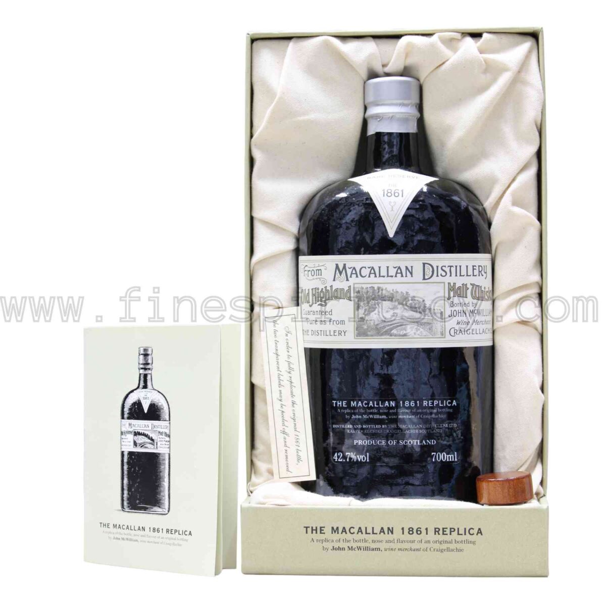 The Macallan 1861 Replica Bottle Box Cork Book 700ml 70cl 0.7L