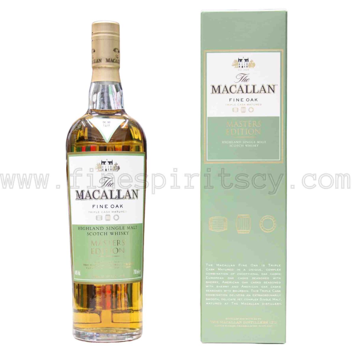 Macallan Fine Oak Masters Edition Triple Cask Matured 700ml 70cl 0.7L