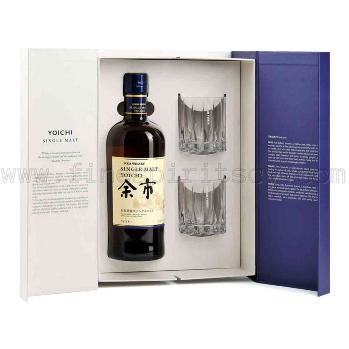 Nikka Yoichi Gift Set Pack With 2 Glasses Two Glass