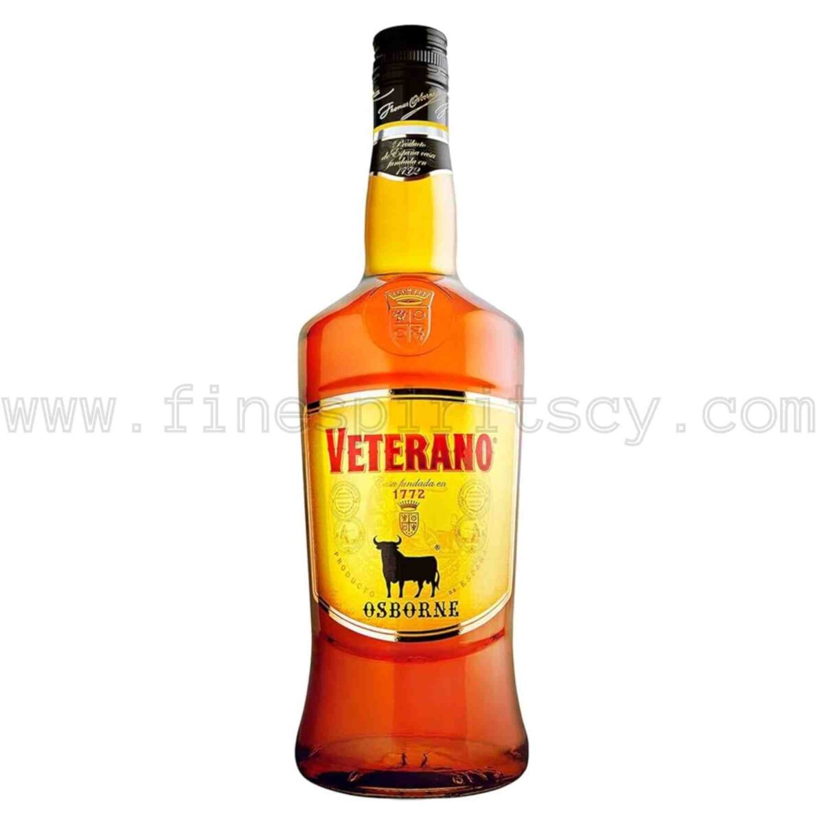 Osborne Veterano Spanish Spain Brandy 1000ml 100cl 1l liter litre Jeres Wine Oak Barrels