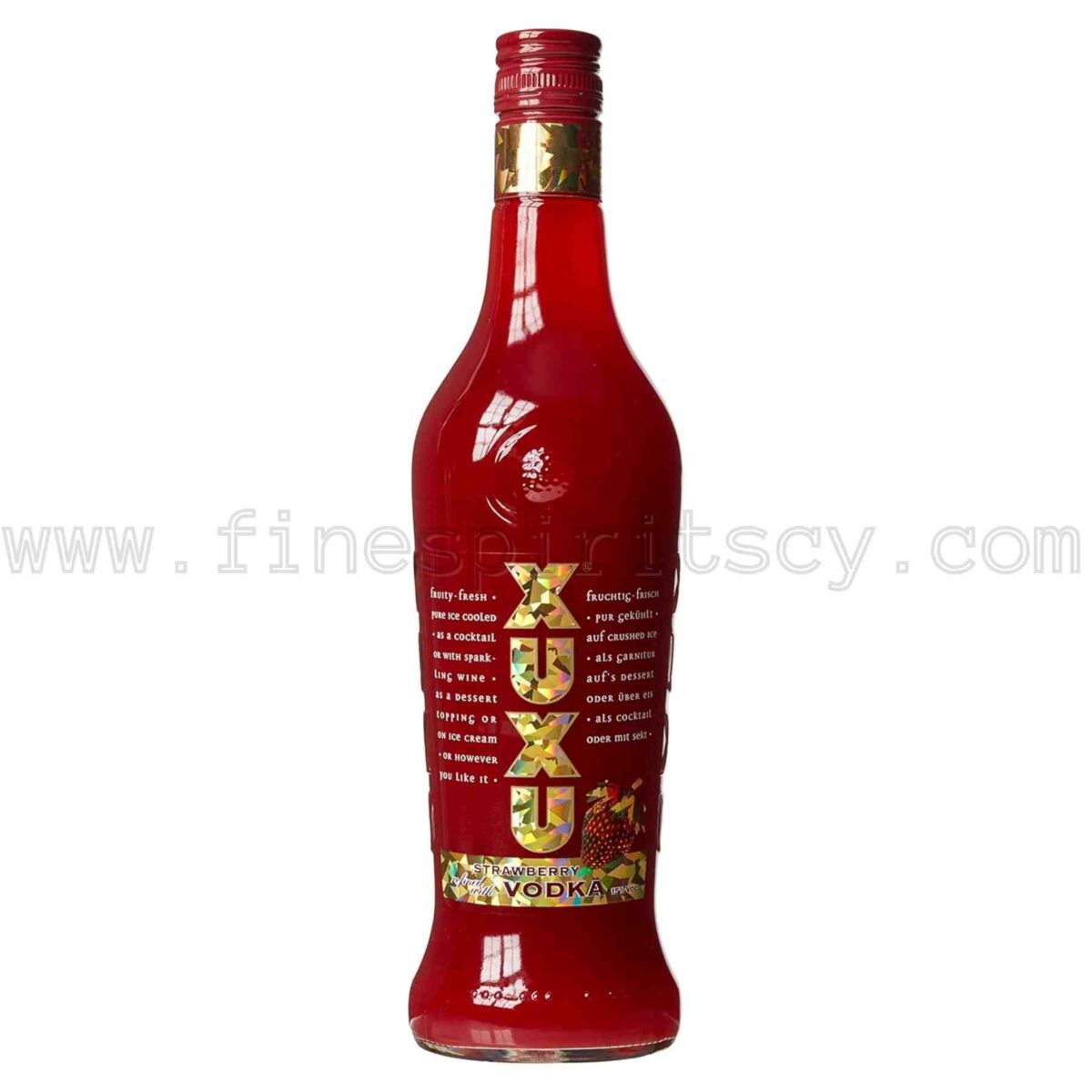 XUXU Strawberry with Vodka Liqueur 500ml 50cl 0.5L half litre liter