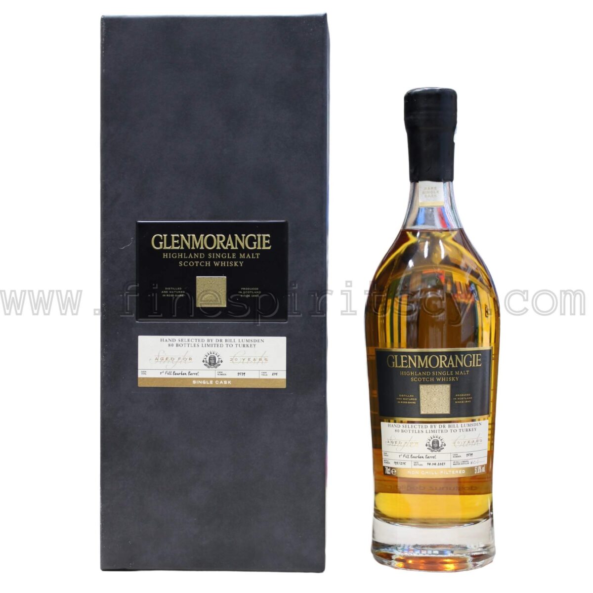 Glenmorangie 20 Year Old Single Cask #3539 Released For Turkey Cask Yield 215 Bottle 135 Only 80 released