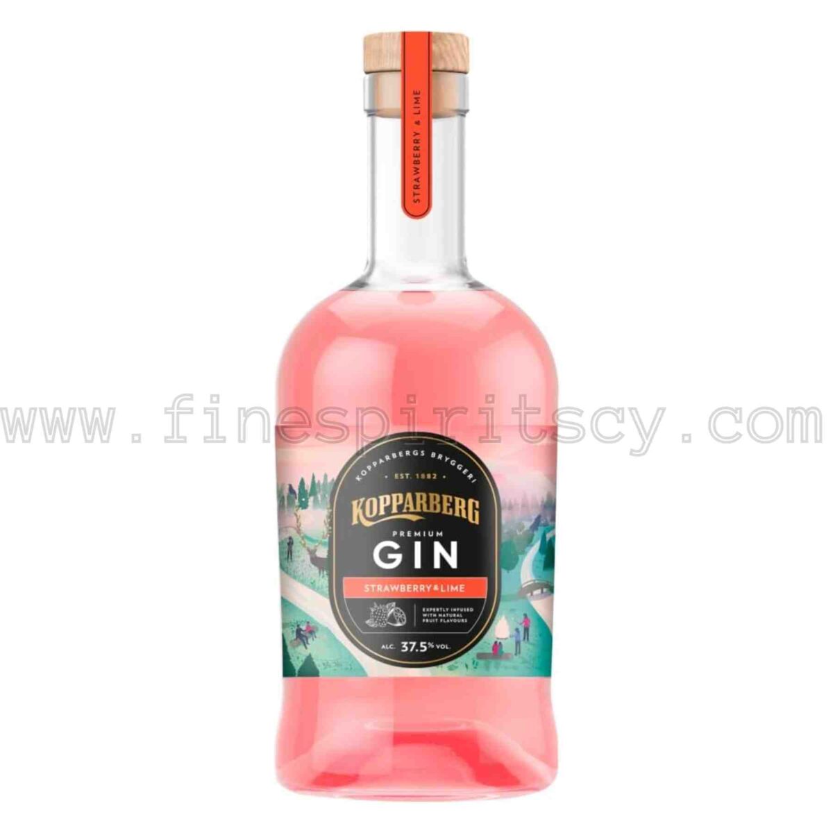 Kopparberg Strawberry & And Lime Premium UK Gin 700ml 70cl 0.7L