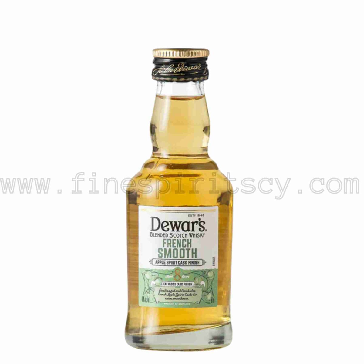 Dewars 8 Year Old French Apple Spirit Brandy Calvados Cask Finish Smooth 50ml 5cl 0.05L mini miniature