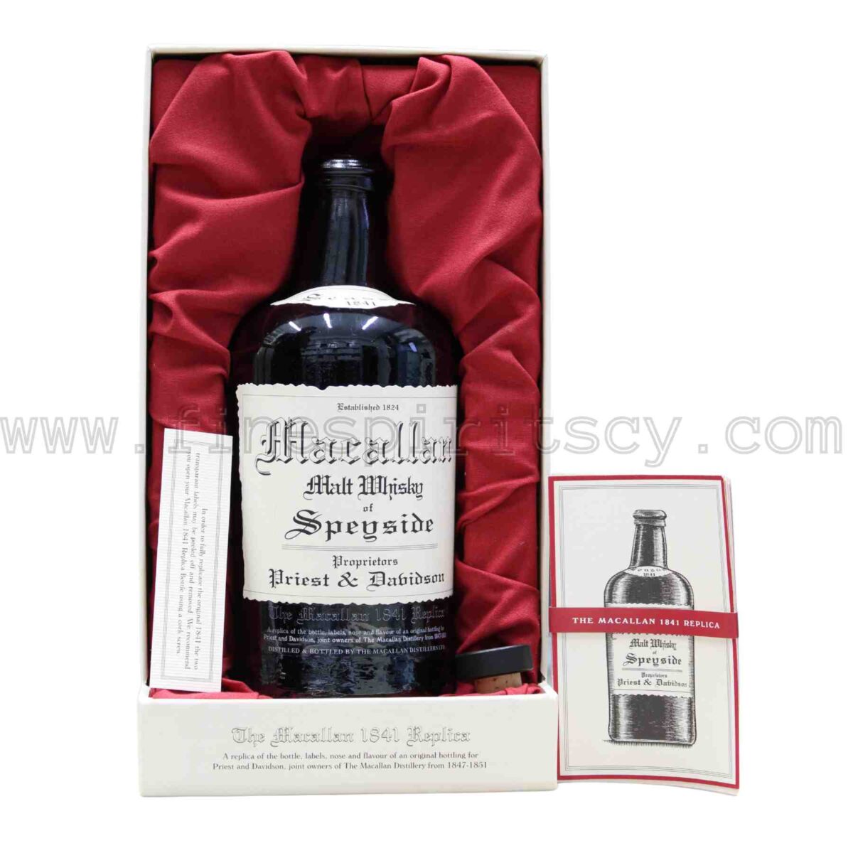The Macallan 1841 Replica Bottle Box Cork Book 700ml 70cl 0.7L