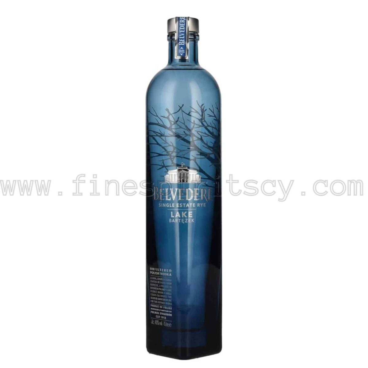 Belvedere Lake Bartężek Single Estate Rye Poland 1000ml 100cl 1l liter litre