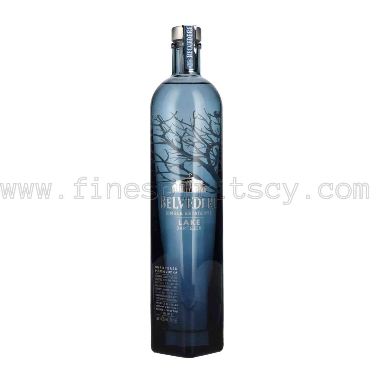 Belvedere Lake Bartężek Single Estate Rye Poland 700ml 70cl 0.7L