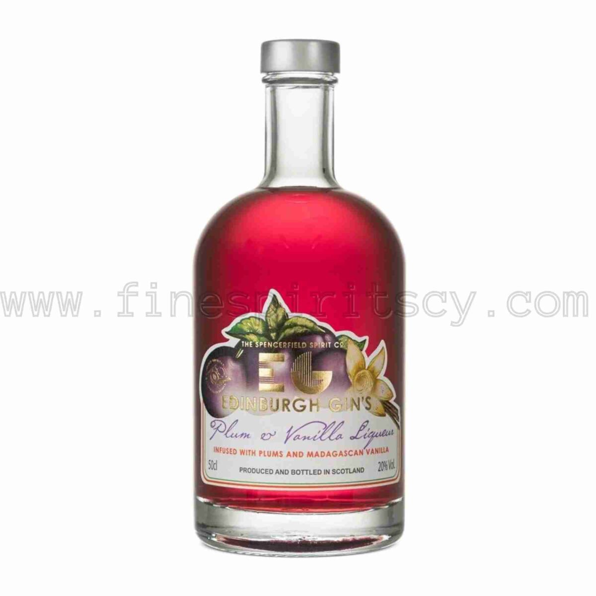 Edinburgh Plum & Vanilla Gin Liqueur 500ml 50cl 0.5L half liter litre