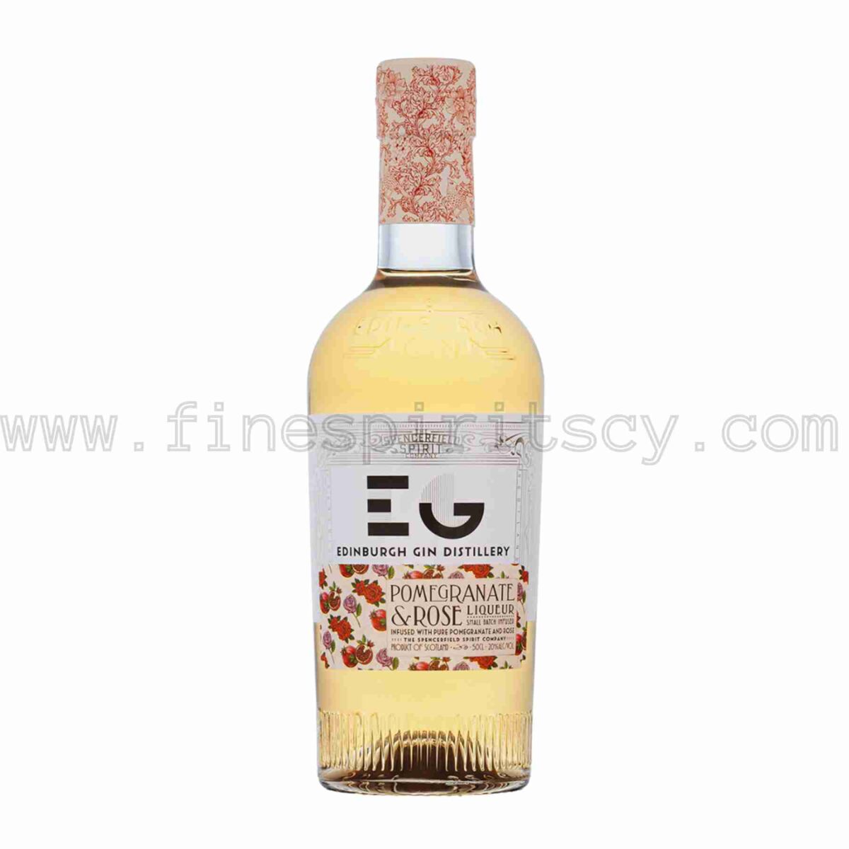 Edinburgh Pomegranate & Rose Gin Liqueur 500ml 50cl 0.5L half liter litre