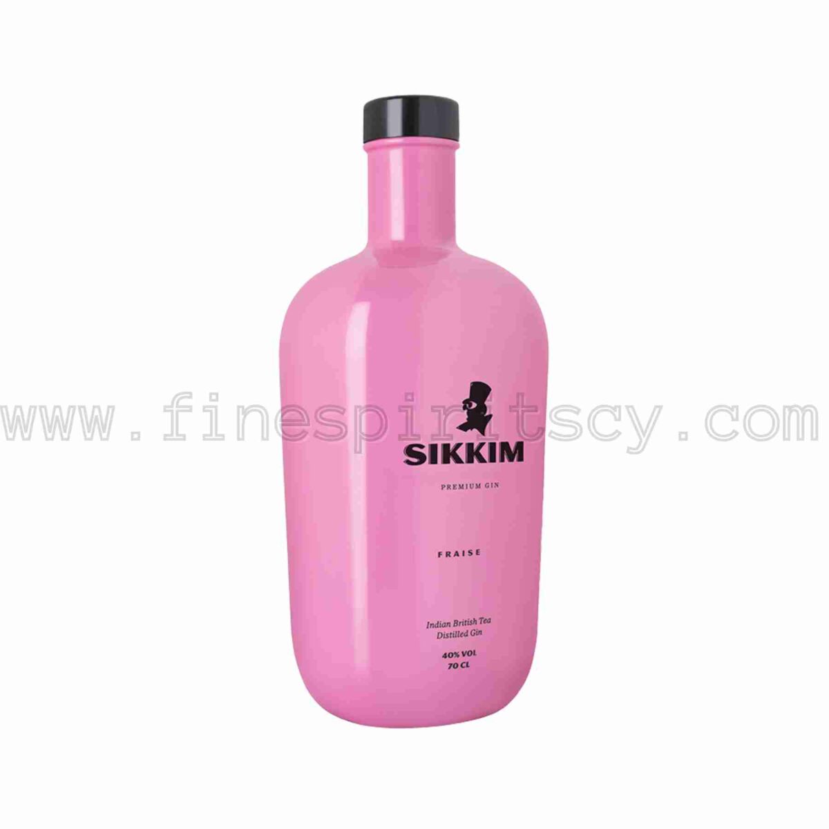 Sikkim Fraise Premium Indian British Tea Distilled Gin 700ml 70cl 0.7L