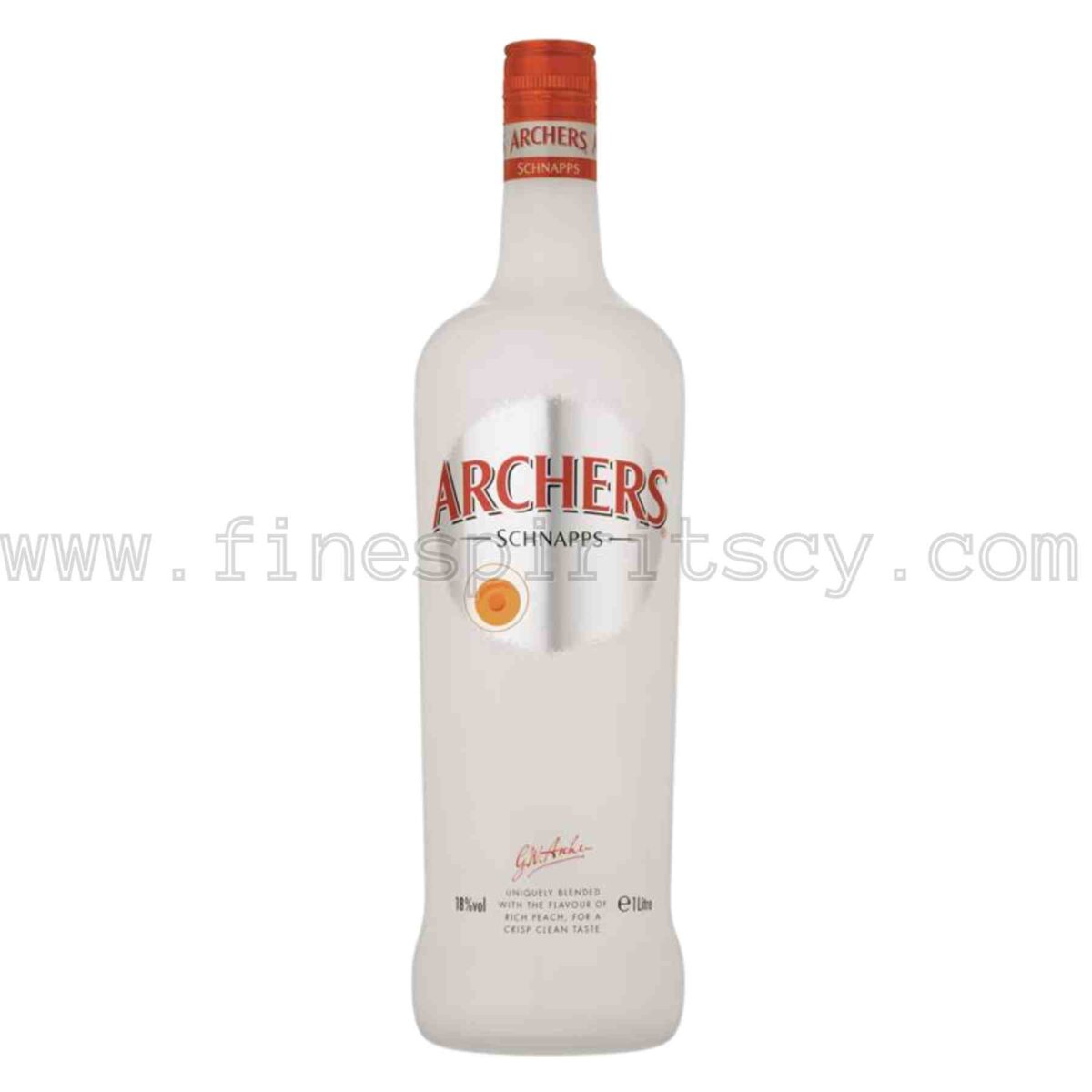 Archers Peach Schnapps 1L 100cl 1000ml liter litre