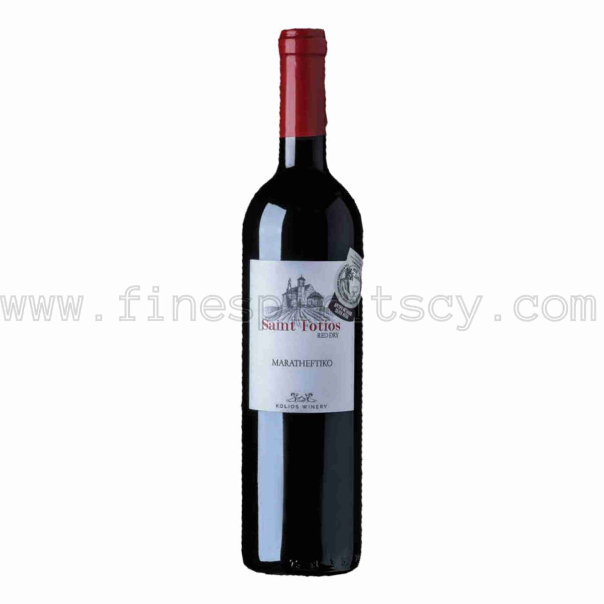 Kolios Saint Fotios red dry wine Cypriot grape variety Maratheftiko 750ml 75cl 0.75L