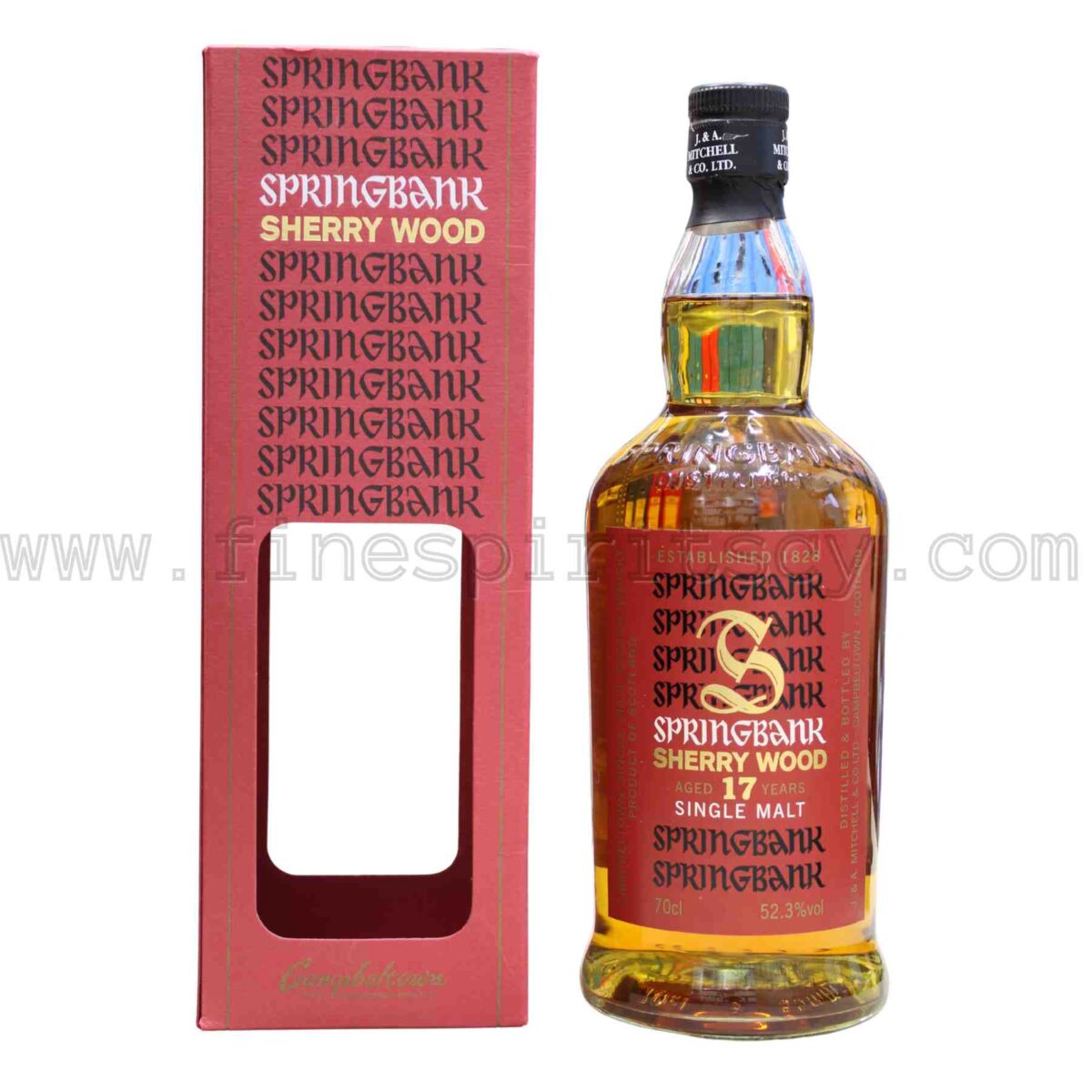 Springbank 17 Year Old Sherry Wood Cask Hogsheads Butts 700ml 70cl 0.7L distilled 1997 bottled 2015 9120 bottles
