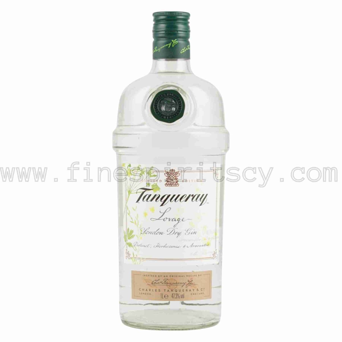 Tanqueray Lovage 1000ml 100cl 1l liter litre Gin London Dry