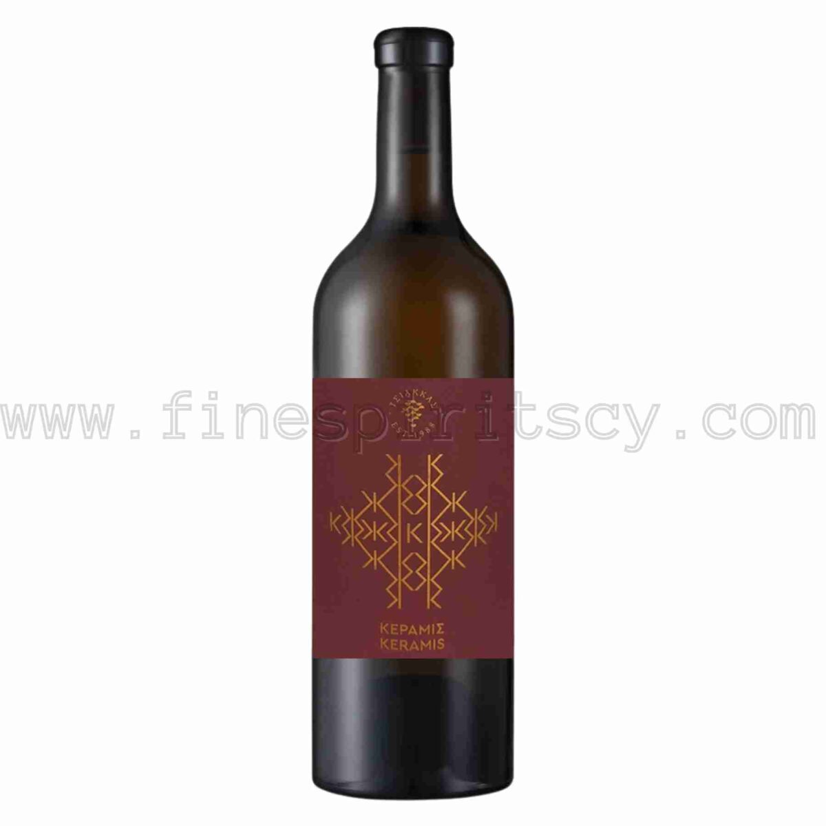Tsiakkas Keramis Merlot Red Wine Cyprus Cypriot 750ml 75cl 0.75L