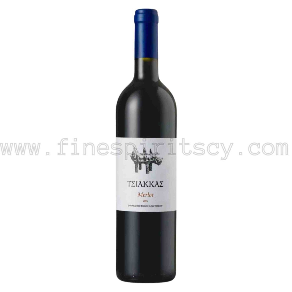 Tsiakkas Merlot Red Wine Cyprus 750ml 75cl 0.75L
