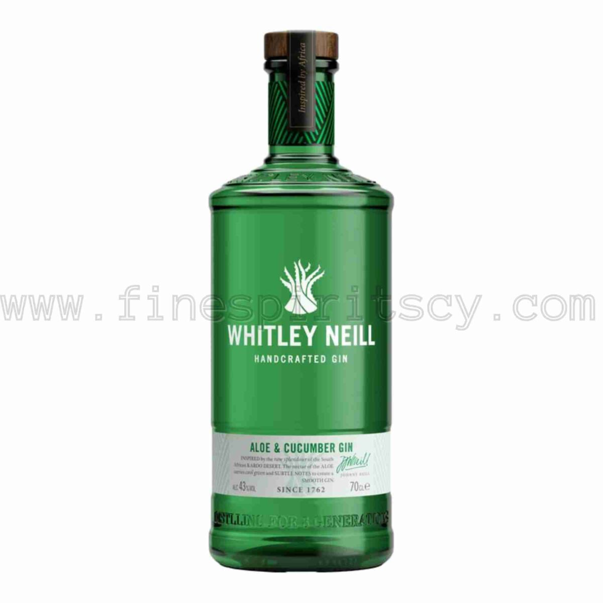 Whitley Neill Aloe & Cucumber London Dry Gin 700ml 70cl 0.7L