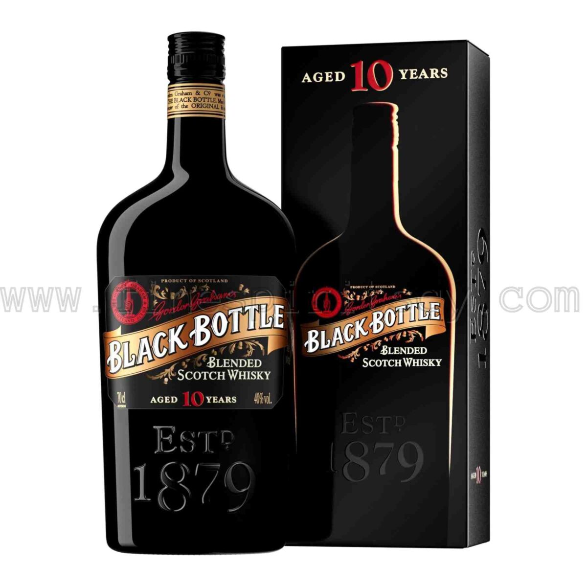 black bottle 10 year old blended scotch whisky whiskey 700ml 70cl 0.7L