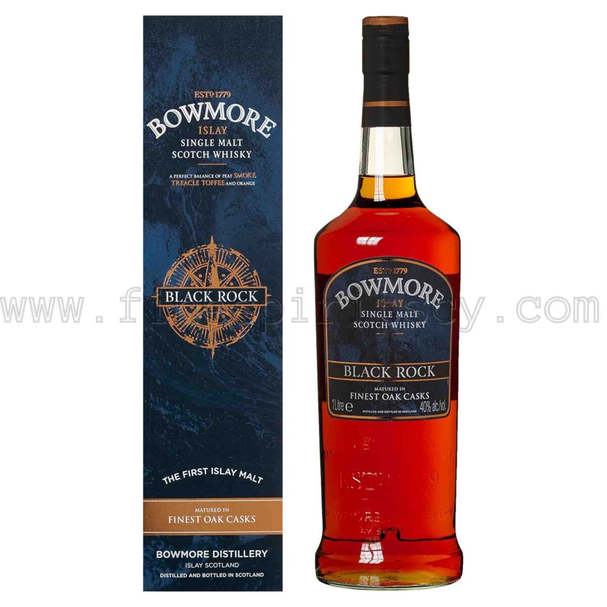 Bowmore Black Rock Travel Retail Exclusive limited edition discontinued 1000ml 100cl 1l liter litre