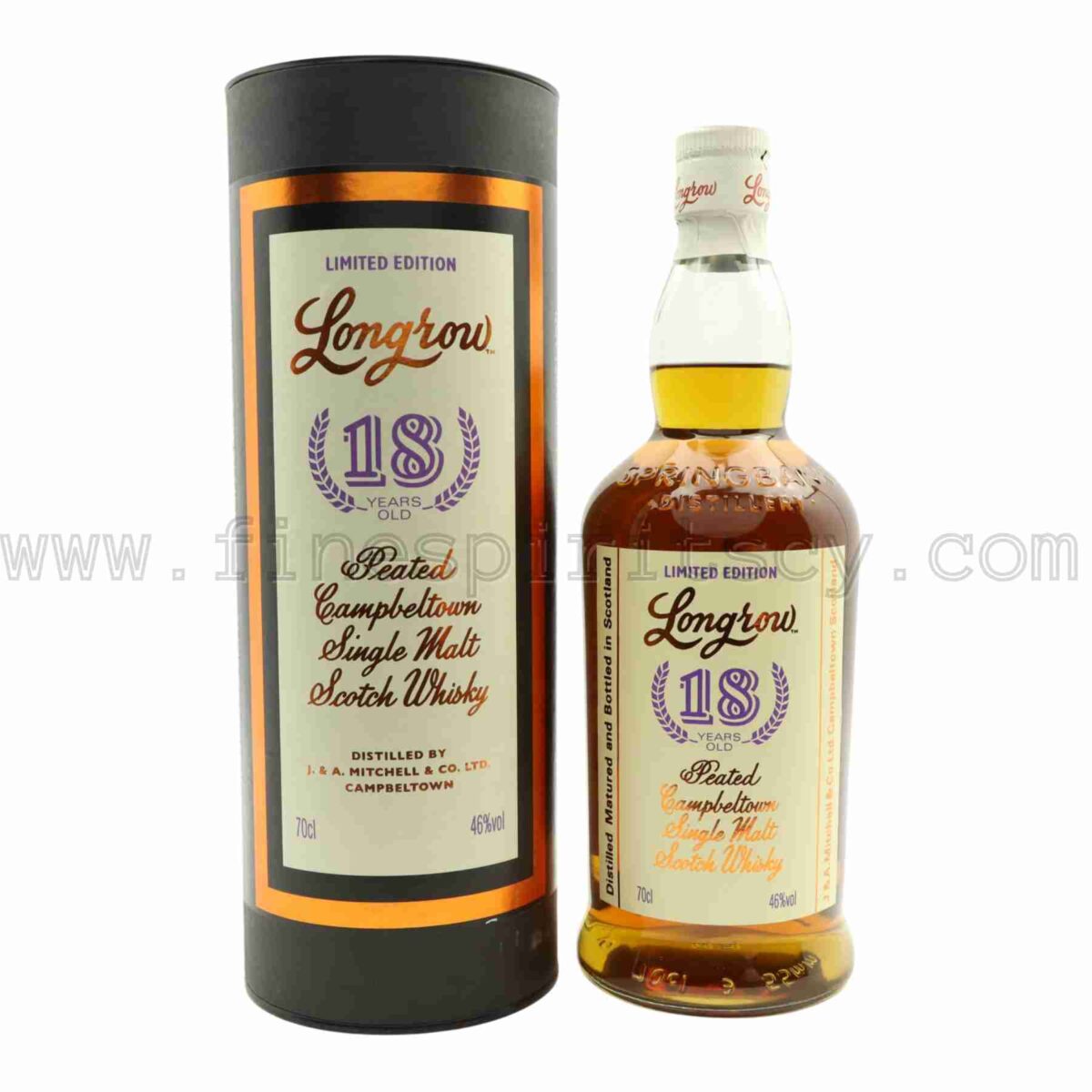 Longrow 18 Year Old Springbank peated 2021 release 700ml 70cl 0.7L
