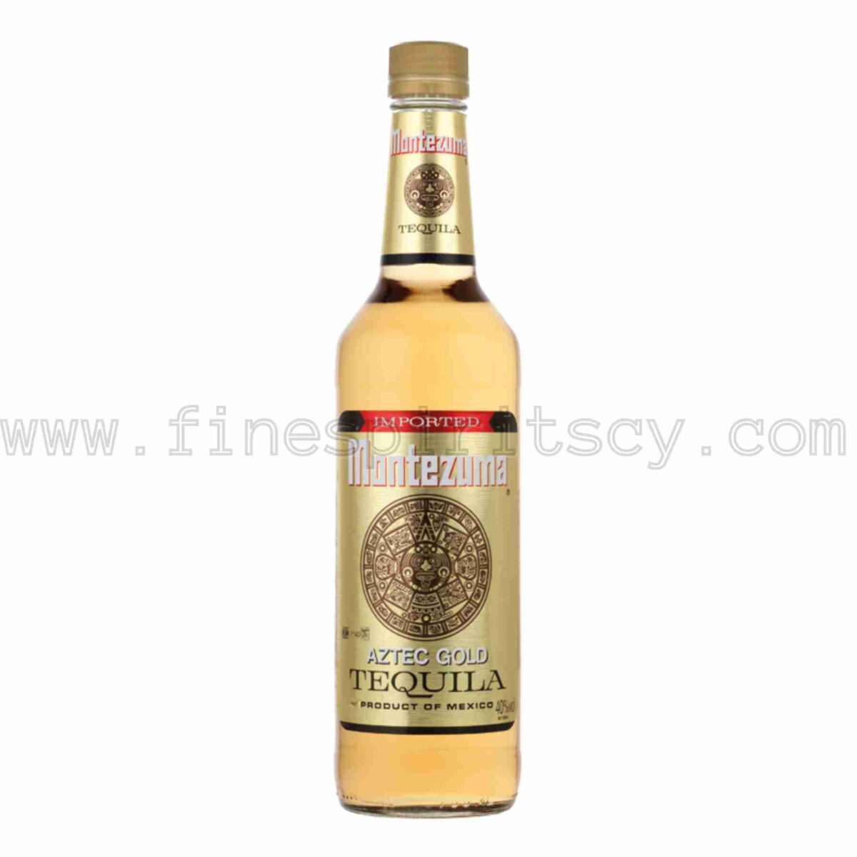 Montezuma Aztec Gold Yellow Reposado Tequila Mexican Mexico Sazerac Company 1000ml 100cl 1l liter litre