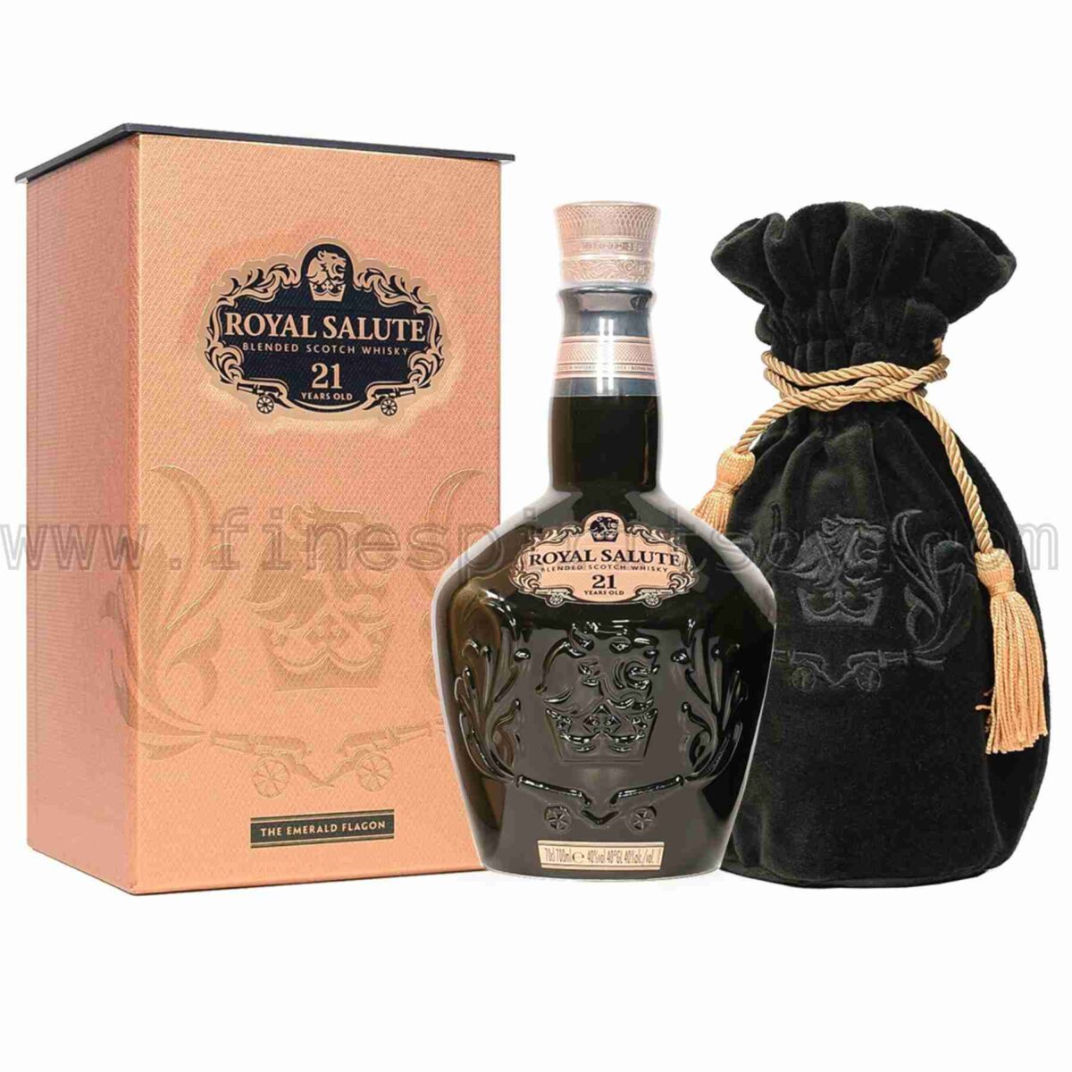 Chivas Regal Brothers Royal Salute 21 Year Old The Emerald Flagon 700ml 70cl 0.7L