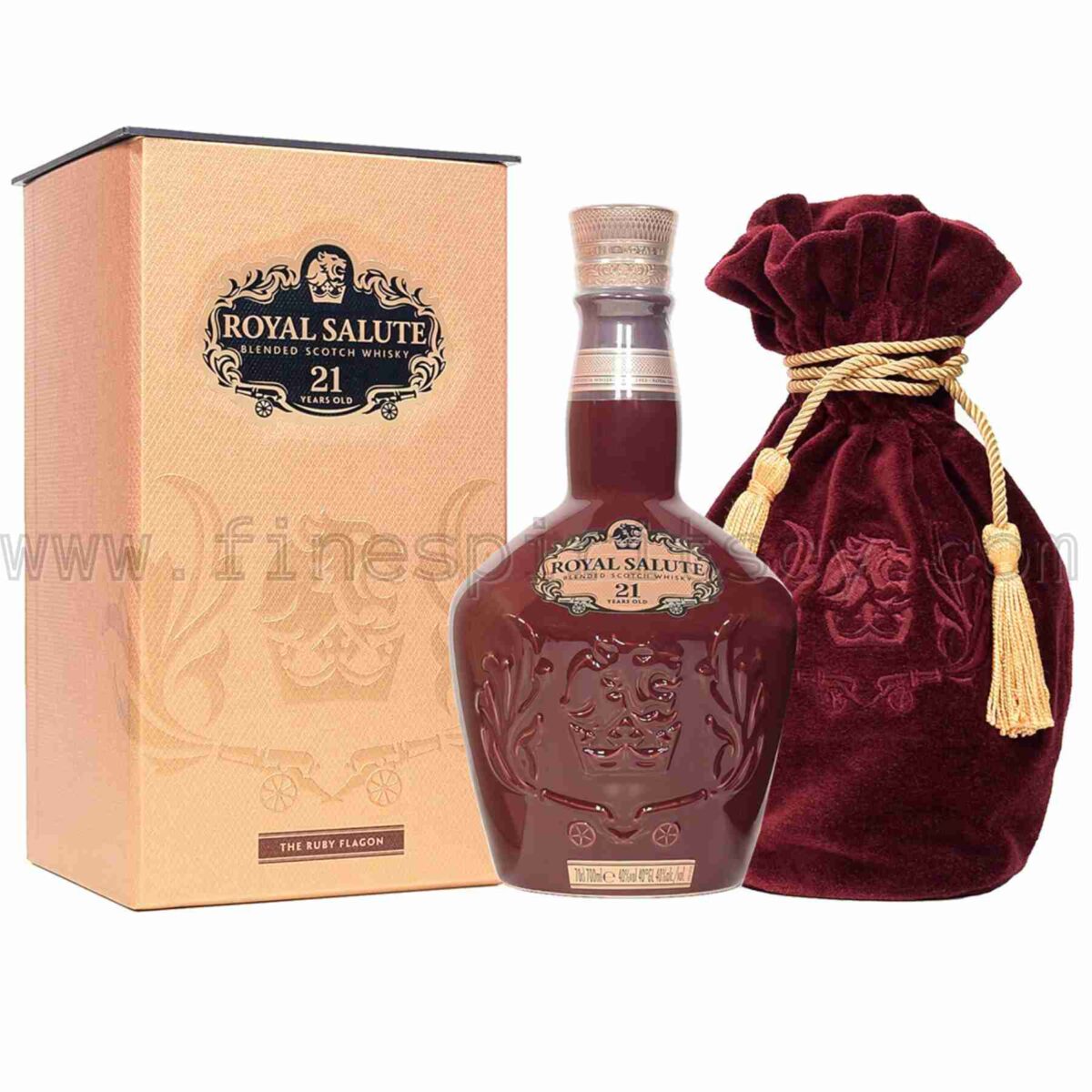 Chivas Regal Brothers Royal Salute 21 Year Old The Ruby Flagon 700ml 70cl 0.7L