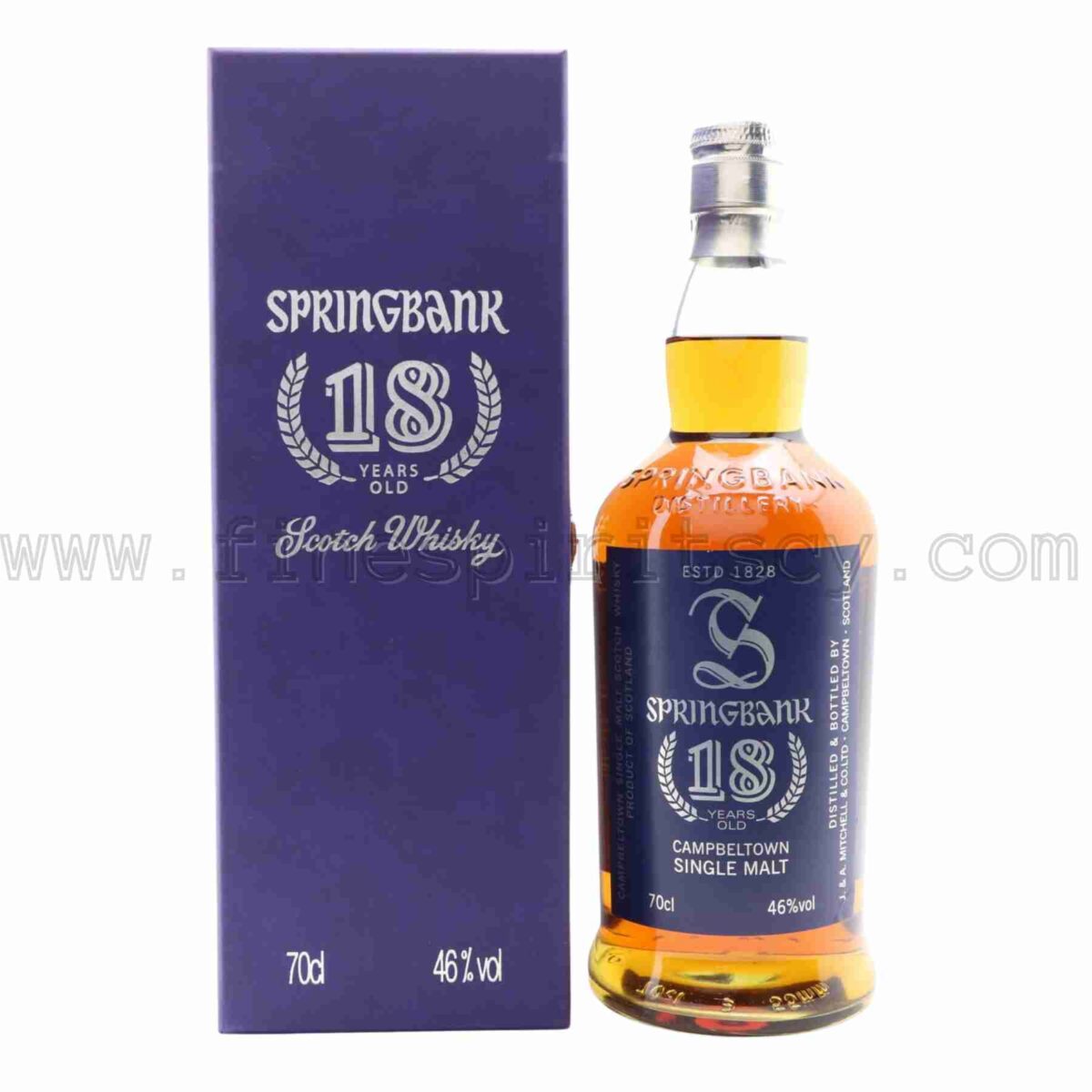 Springbank 18 Year Old hard gift Box 700ml 70cl 0.7L