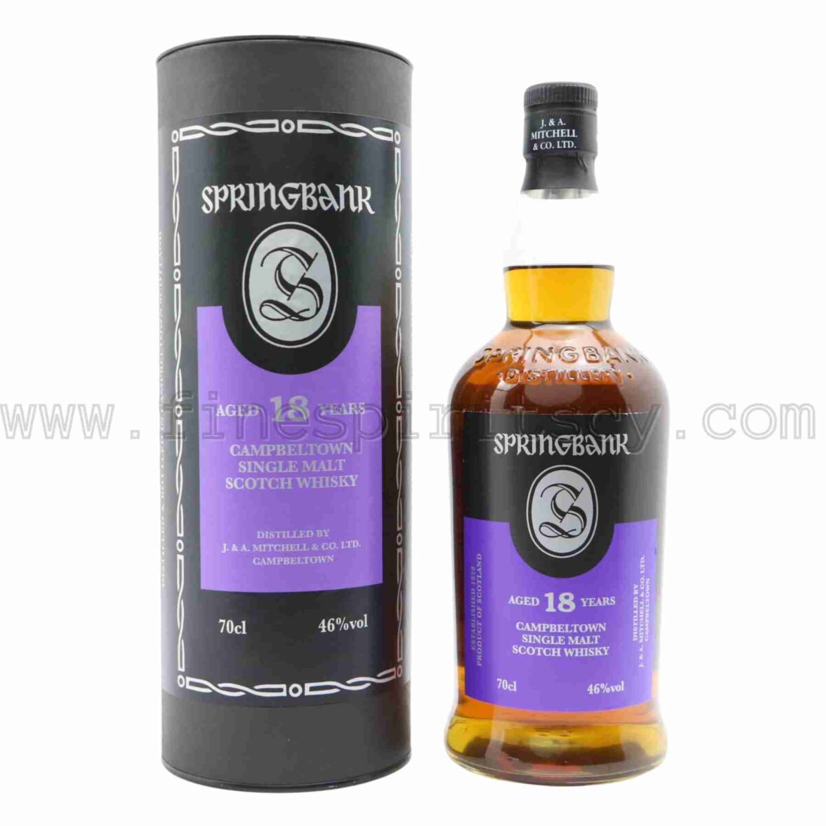 Springbank 18 Year Old gift tube 700ml 70cl 0.7L
