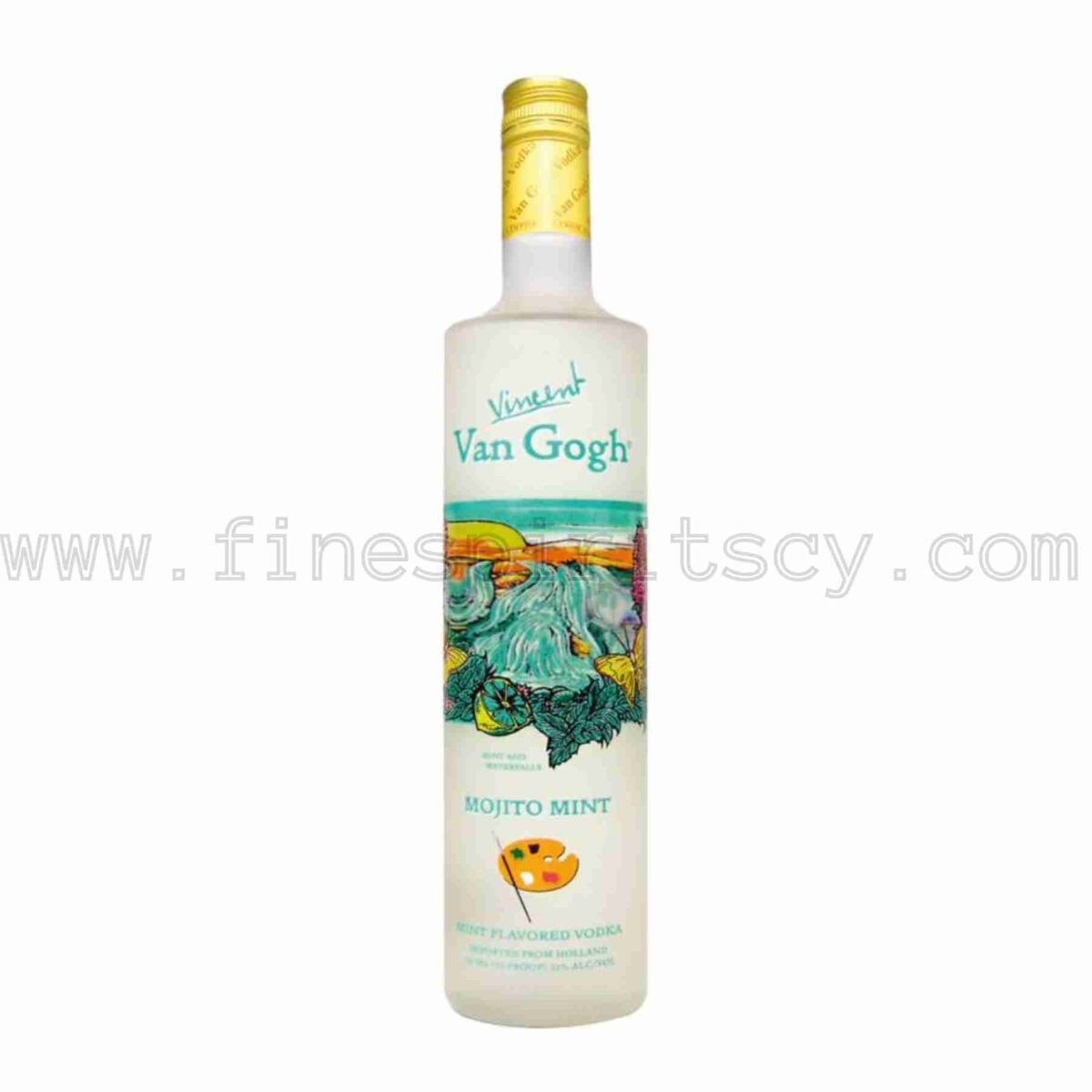 vincent van gogh mojito mint flavored vodka 1000ml 100cl 1l liter litre holland netherlands