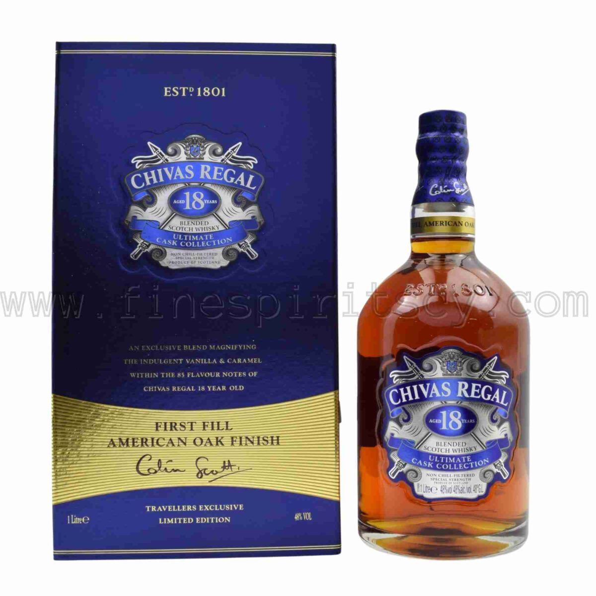 Chivas Regal 18 Year Old Ultimate Cask Collection First Fill American Oak first release 1000ml 100cl 1l liter litre