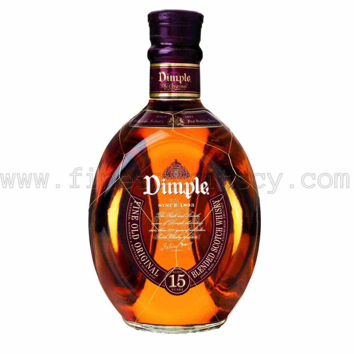 Dimple 15 Year Old 43% abv Scotch Whisky John Haig Pinch 1000ml 100cl 1l liter litre