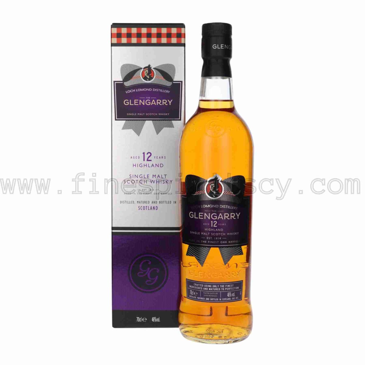 Glengarry 12 Year Old Single Malt Scotch Loch Lomond Distillery 700ml 70cl 0.7L