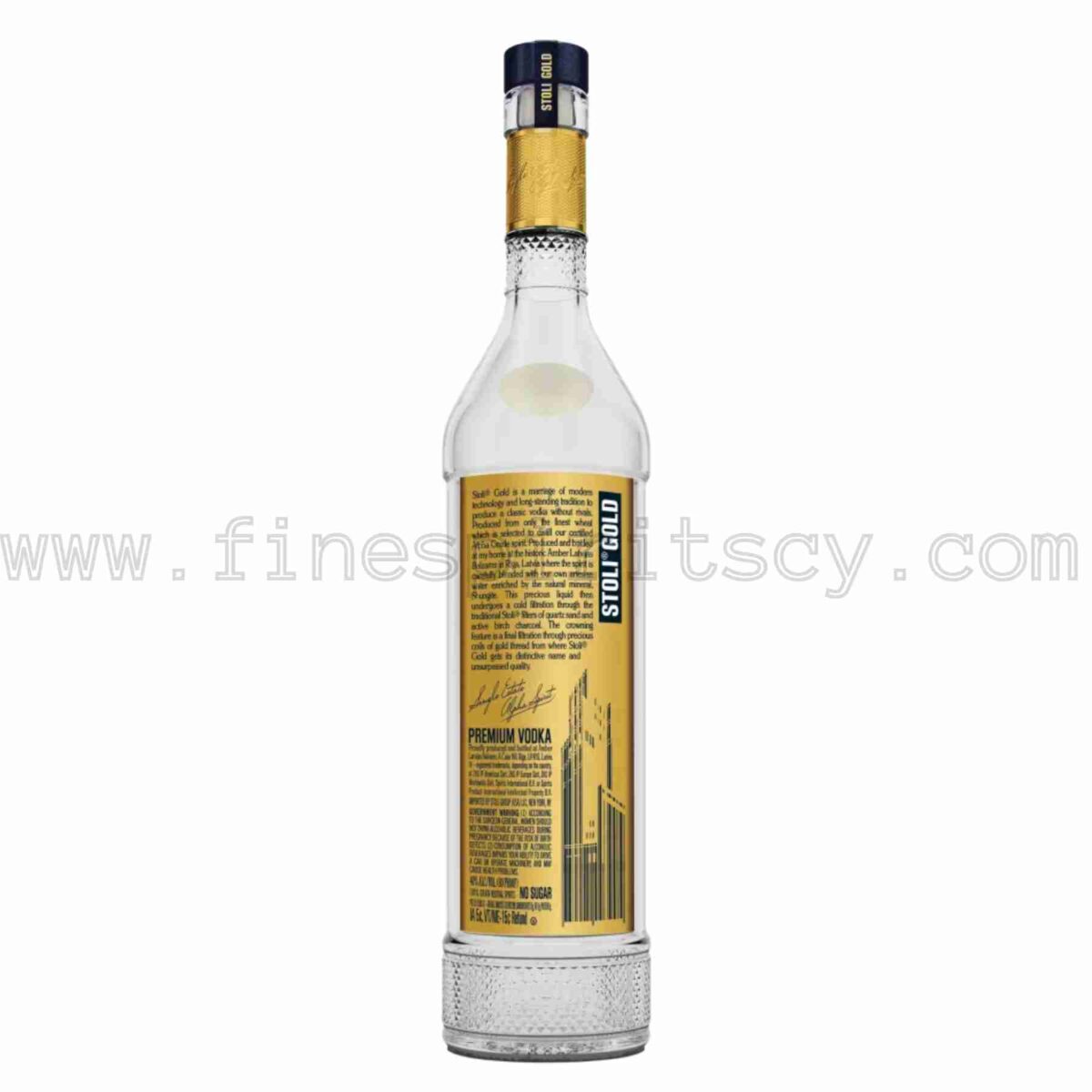 Stoli Stolichnaya Gold 1000ml 100cl 1l liter litre