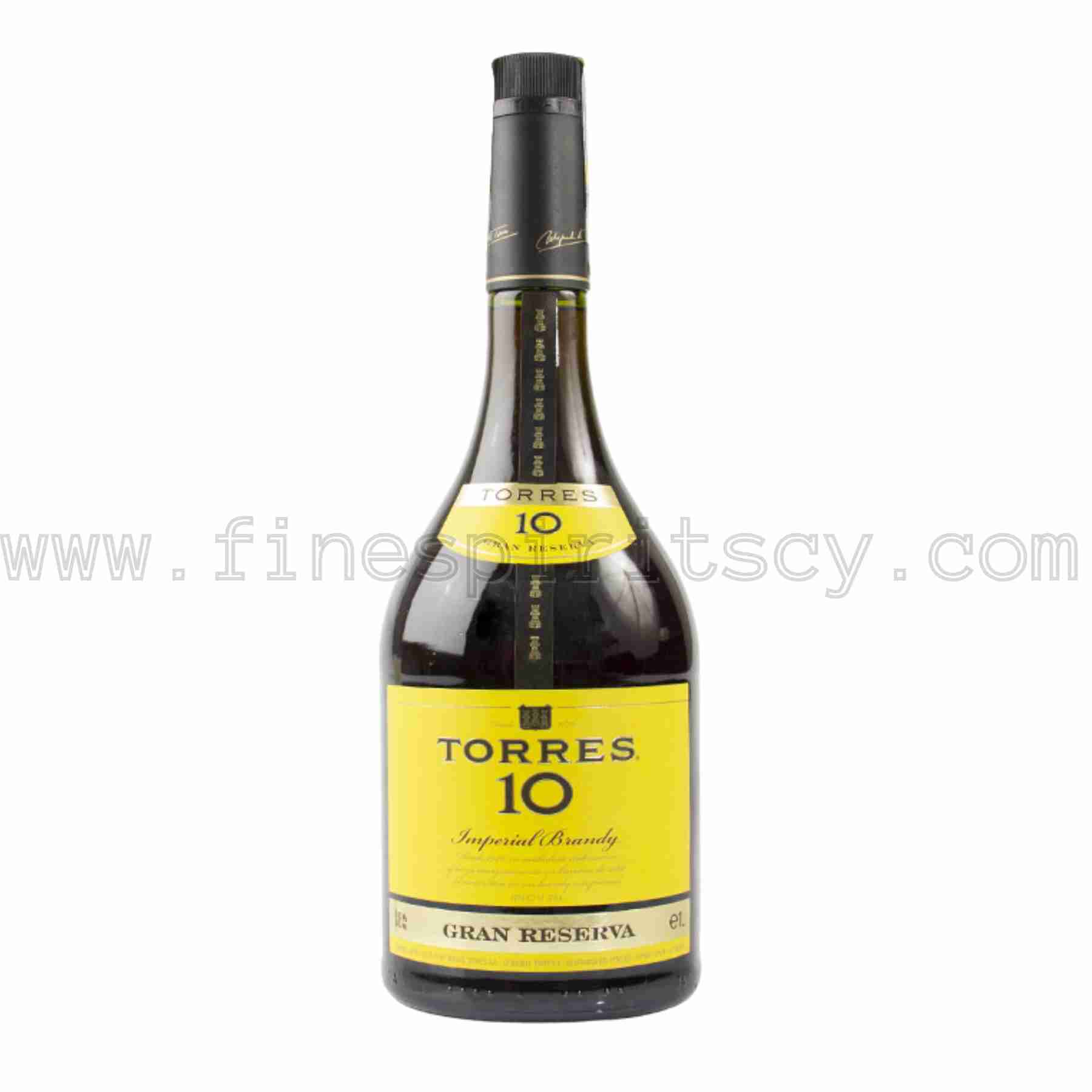 Torres 10 1L FSCY Torres 10 Reserva Imperial Brandy Spain Spanish 1000ml 100cl 1l liter litre