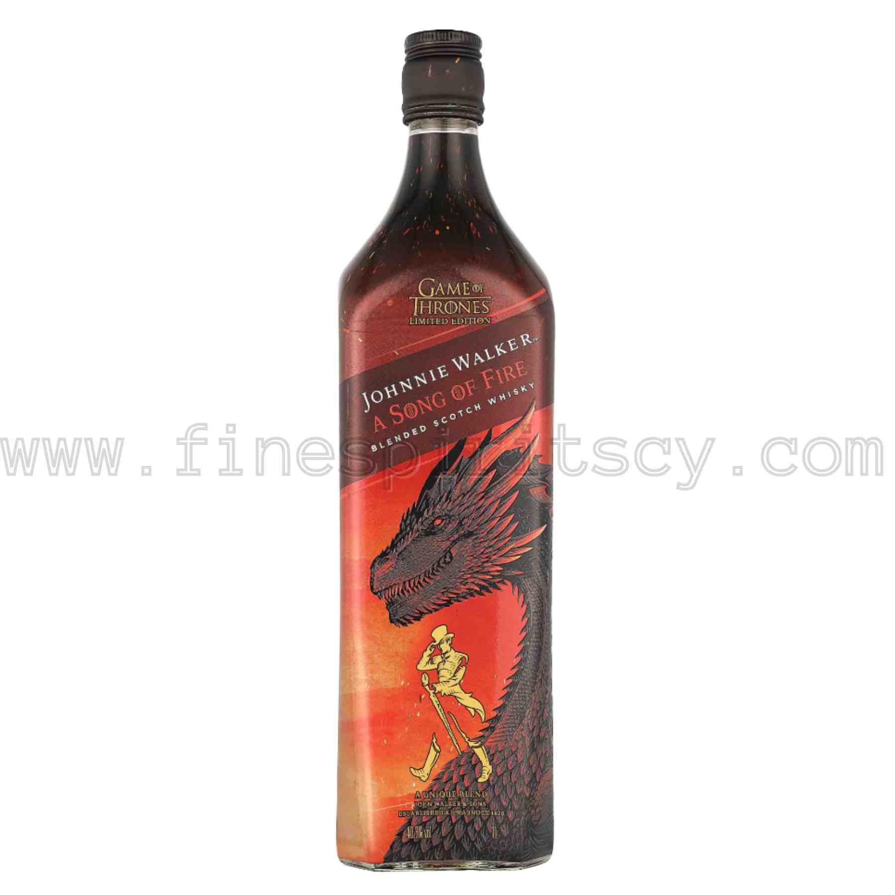 JW GoT Song Of Fire 1L FSCY Johnnie Walker A Song Of Fire Game Of Thrones Limited Edition 1000ml 100cl 1l liter litre
